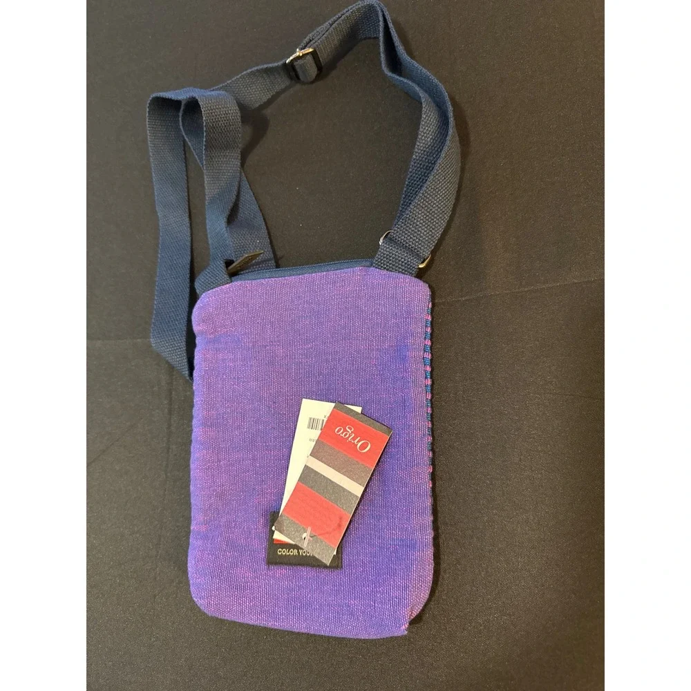 Origo Color Your Life Mini Crossbody Bag Handwoven Woven Purple Blue Pink NWT